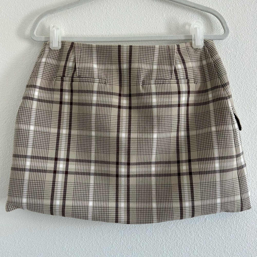 Simkhai Payton Plaid Wrap Mini Skirt - Picture 5 of 6